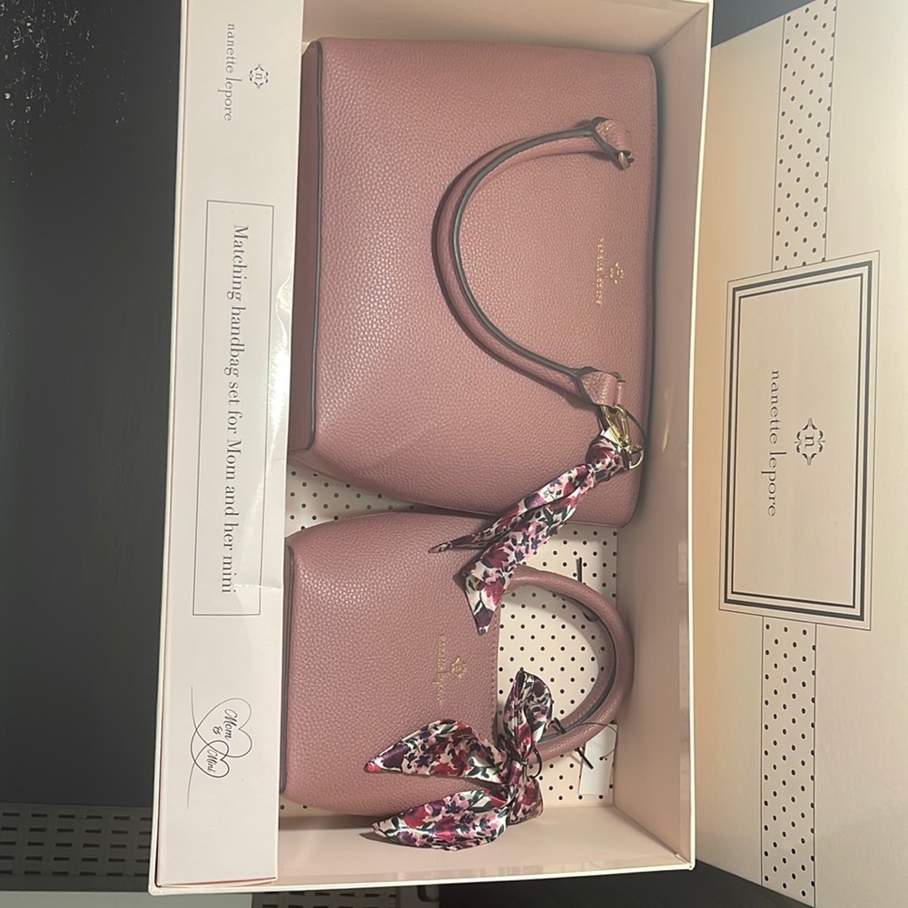 Nanette Lepore Mom & Her Mini matching handbags